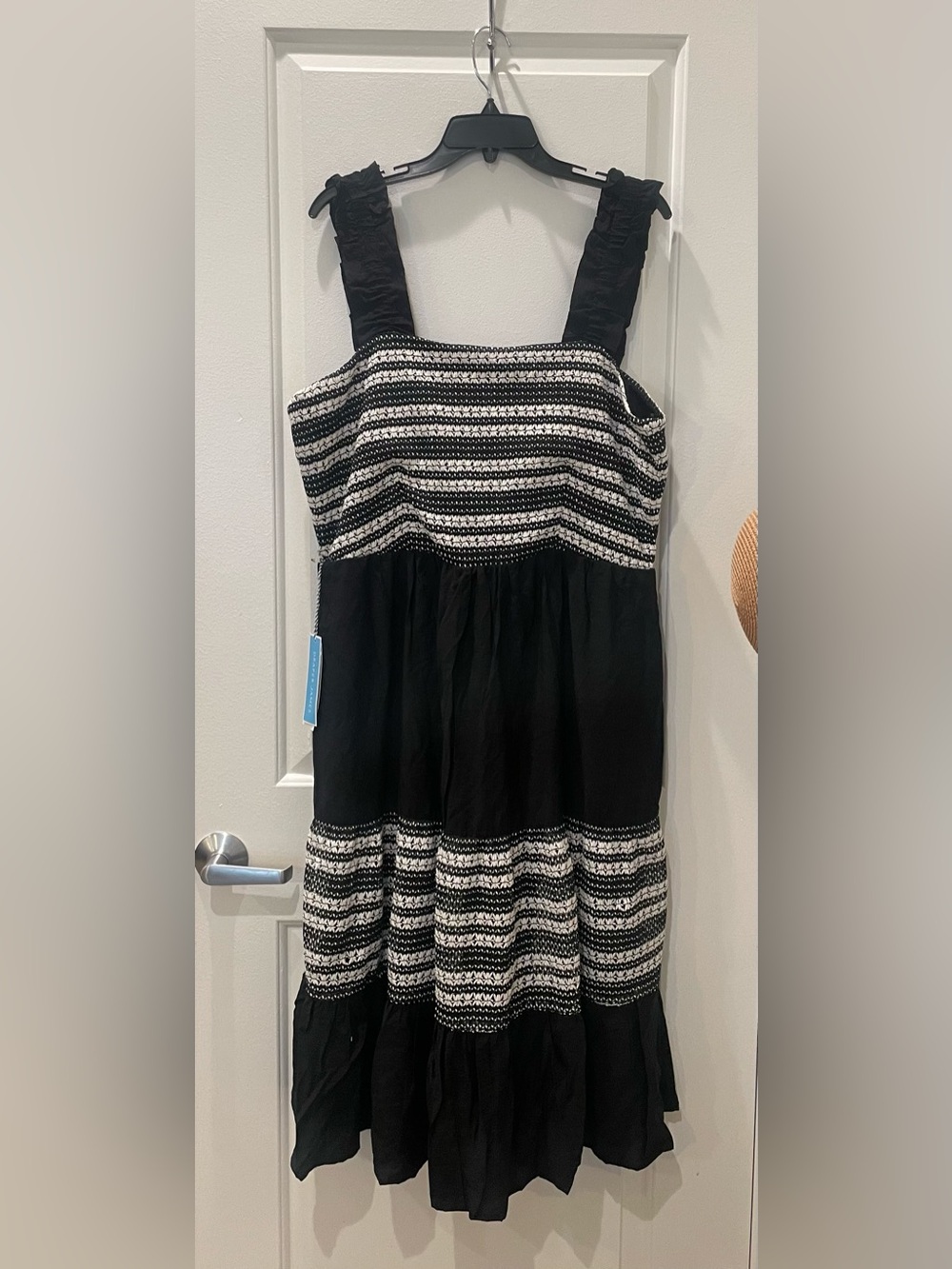NEW…Draper James Crochet Tiered Midi Dress - Picture 4 of 5